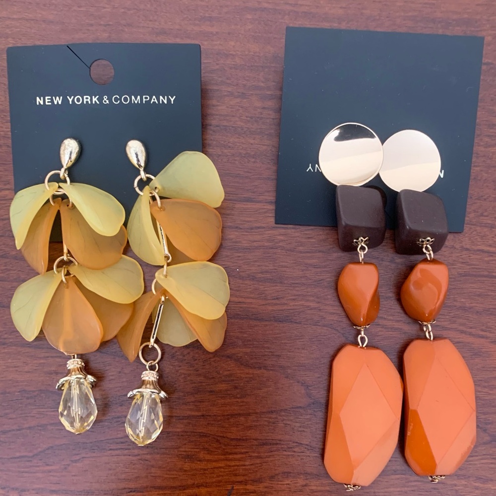 NWT Spring Yellow & Orange Dangle Earring Bundle